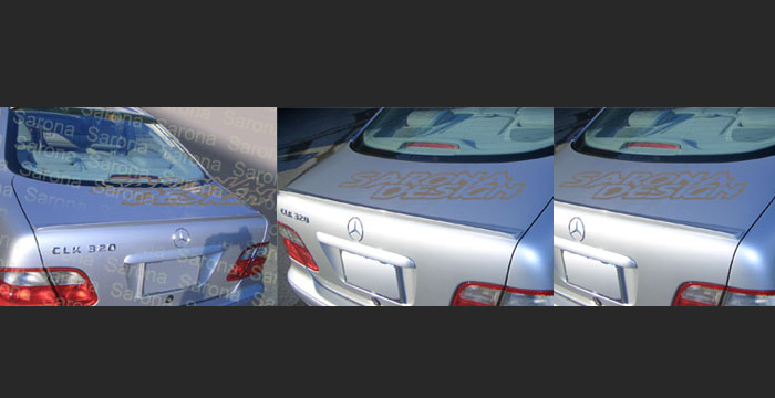 Custom Mercedes CLK  Coupe Trunk Wing (1998 - 2002) - $159.00 (Manufacturer Sarona, Part #MB-023-TW)